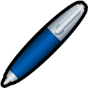 Pen Blue Icon 128x128 png